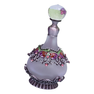 Frasco De Perfume Frasco Vazio Recipiente De Vidro Violeta Frasco De Perfume Frasco Vazio Recipiente De Vidro Violeta