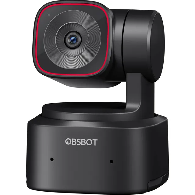 Cámara web Obsbot Tiny 2 Lite UHD color negro/rojo