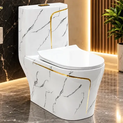 Vaso Sanitário Monobloco Redondo Premium Design Vivaz Cor Zen Oro