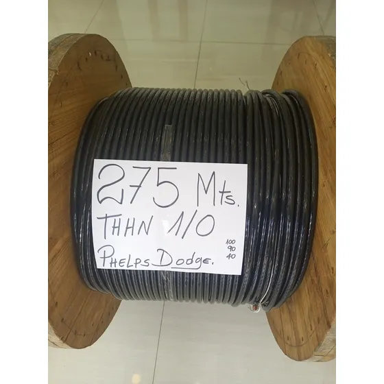 Cable De Cobre Tipo Thhw 2/0 Awg, 90 Grados, Marca Elecon