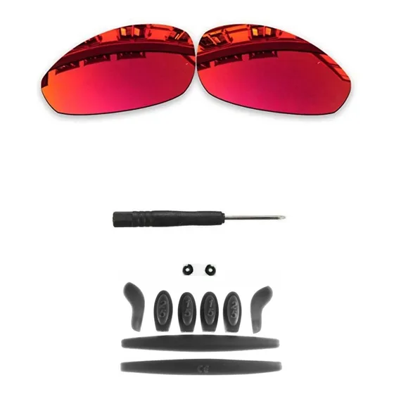 Lente Dark Rubi Para Juliet + Kit Borracha Preto + Chavinha