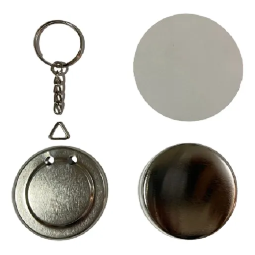 Kit Chapa Llavero Liso 55mm Con Herraje De 19mm O 3/4