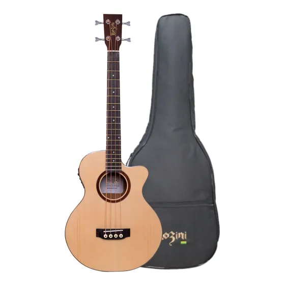 Baixolão Mini Eletroacústico Rozini Rbx820 Premium Fishman