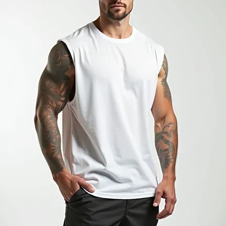 Regata Masculina Oversized Machão Muscle 100% Algodão