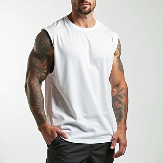 Regata Masculina Oversized Machão Muscle 100% Algodão