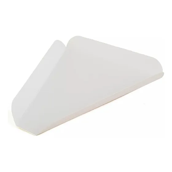 Hoja Triangulo De Papel De Rebanada De Pizza Blanca C/100