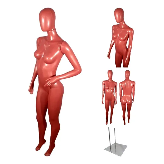 Manequim Feminino Fitness Corpo Inteiro Com Base De Metal