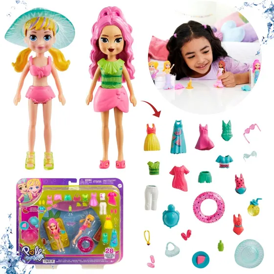 Polly Pocket Festa Na Piscina Com Acessórios Mattel Original