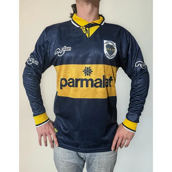 Camiseta Olan Boca Juniors Manga Larga Parmalat 1995