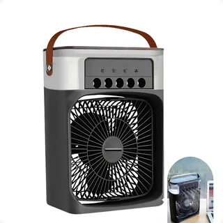 Mini Ar Condicionado Climatizador Ventilador PortĂĄtil 127/220v Cor Preto 127/220v Mini Ar Condicionado Climatizador Ventilador PortĂĄtil 127/220v Cor Preto 127/220v