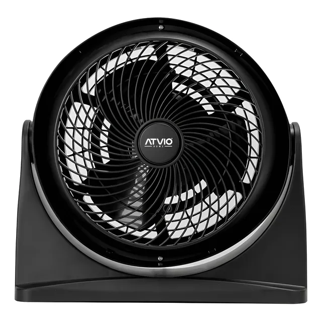 Ventilador Escritorio Atvio 8 Pulgadas 3 Velocidades Negro 20.32 Cm Negro Negro Plástico 3