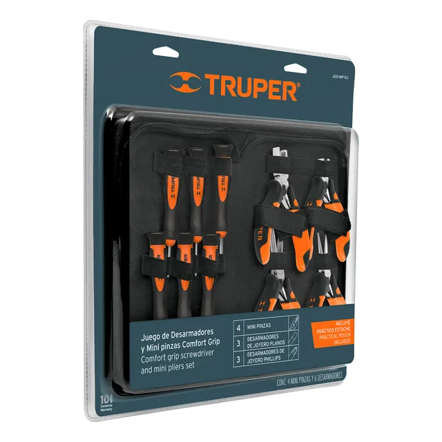 Juego 6 Desarmadores De Joyero Y 4 Mini Pinzas 18200 Truper