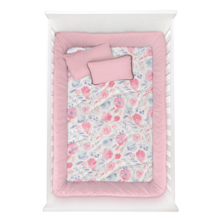 Cobertor Ligero Cunero Floral Frazada Bebe Suave Calido Color Rosa Claro Cobertor Ligero Cunero Floral Frazada Bebe Suave Calido Color Rosa Claro