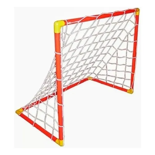 Arco De Futbol Mediano Plastico 130x120x050cm + Red Deporte