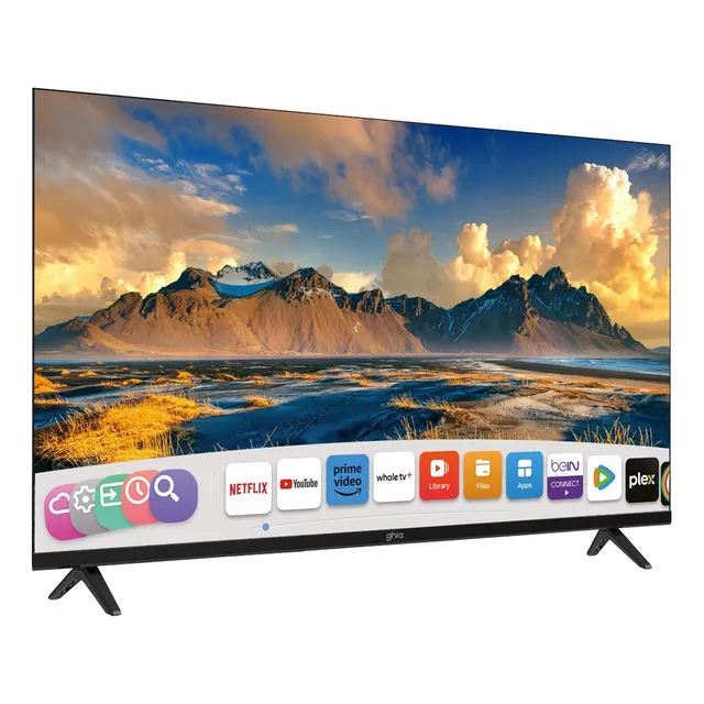 Smart Tv Ghia 40 Pulgadas Sistema Whale Tv Panel D-Led Con Full HD Wifi 2 puertos Usb2.0 3 puertos Hdmi 60hz