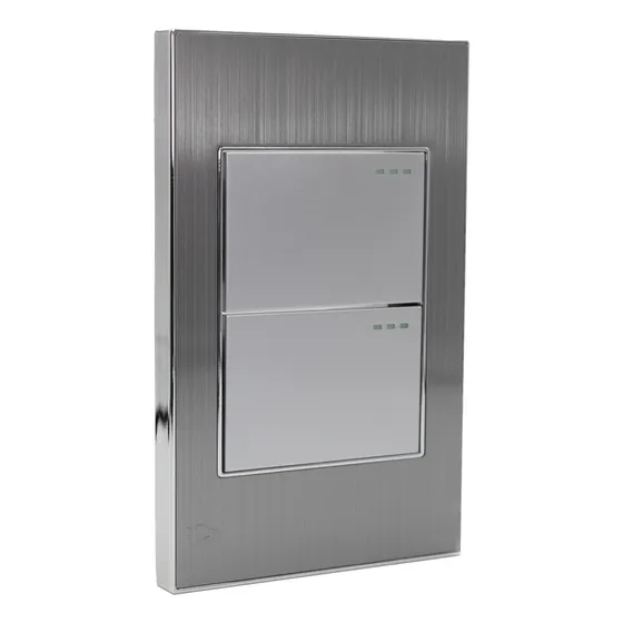 Interruptor Doble Conmutable En Acero Inoxidable De Lujo