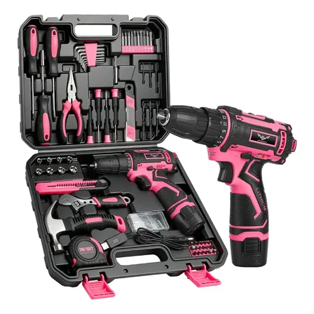 Kit De Ferramentas Domésticas, Furadeira Sem Fio, Mandril 3/ 151pcs 12v