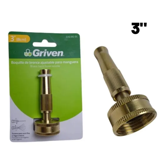 Pico Boquilla De Riego Para Manguera Jardín Bronce Griven