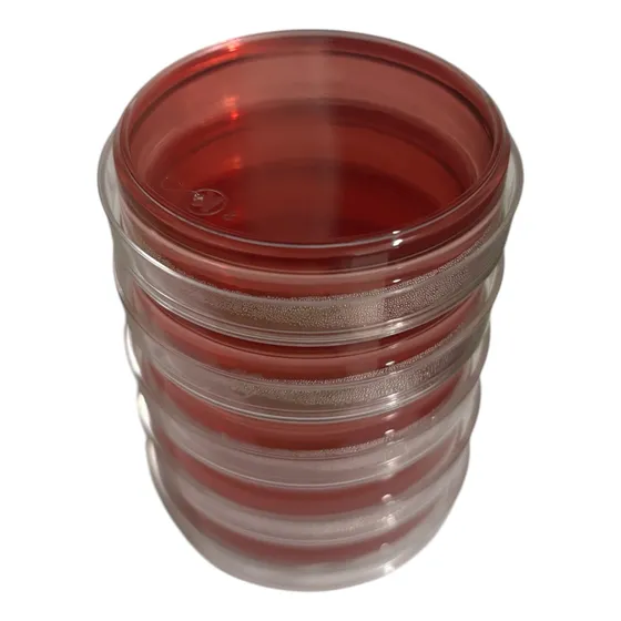 Placa Petri C/agar Mac Conkey 5 Pz Cultivo Bacterias Id Gram