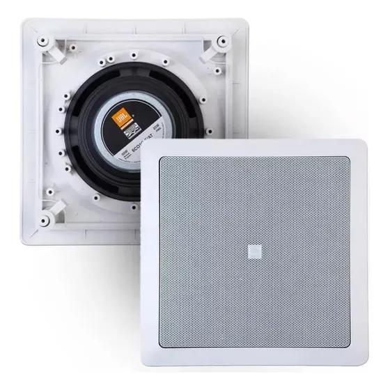 Par Caixas De Embutir Jbl Arandela 6 Polegadas 50w Rms Branca Modelo 6co1q Forro De Gesso