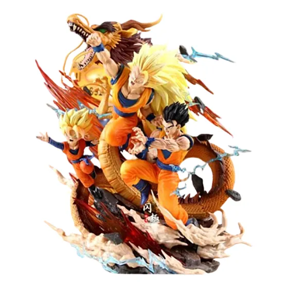 Figura Goku Fase 3 Ssj 3 Gohan Goten Shenlong Dragon Ball