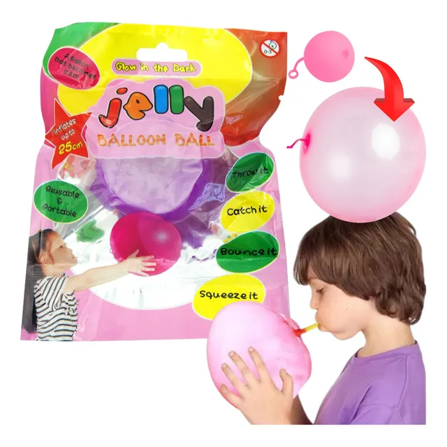 Bola Inflable Jelly Balloon Agua Globo Juguete 25cm Pelota