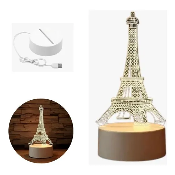 Luminária 3d Led Decoracao Enfeite De Mesa Quarto Sala