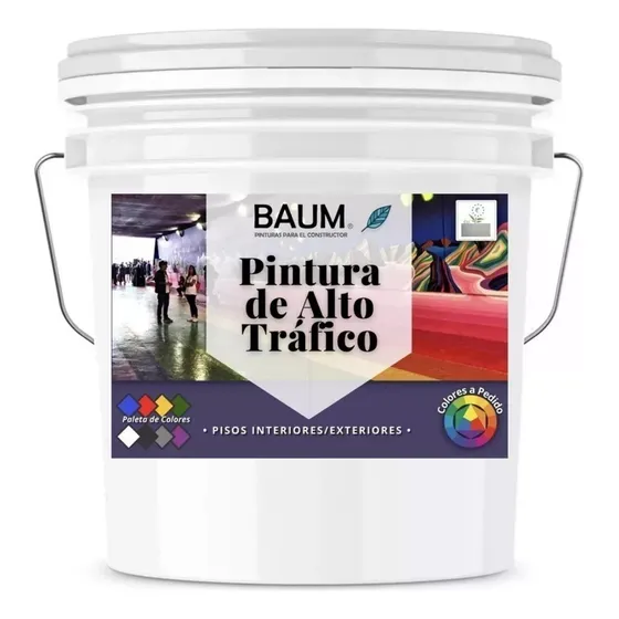 Pintura Alto Trafico Baum Colorbrizz Colores Varios Tineta