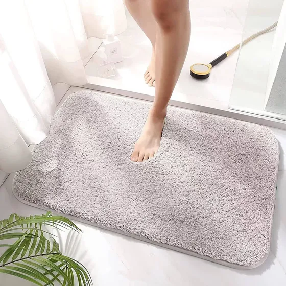 Berbell Alfombra Baño 16 X 24  Microfibra Super Suave Agua