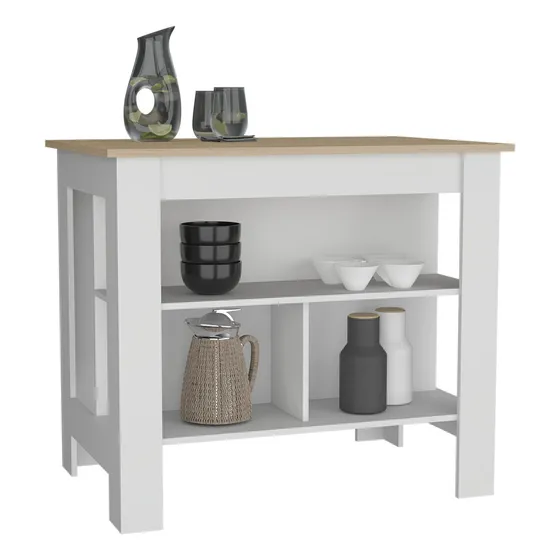 Auxiliar De Cocina Cala 90 X 103 Rta Color Rovere/Blanco