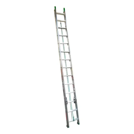 Escalera De Extensión Aluminio 28 Peldaños 7.62m Profesional