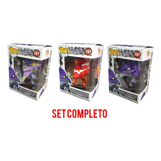 Set De Figuras Tipo Funko Pop De Neon Genesis Evangelion