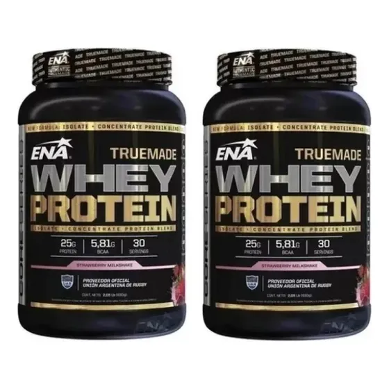 Combo 2 Truemade Whey Protein Ena 4lb Concentrada Isolada