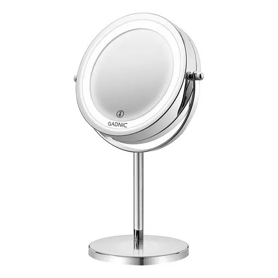 Espejo Para Maquillaje Con Luz Led Gadnic Gmd710 Profesional 7x/1x Reversible