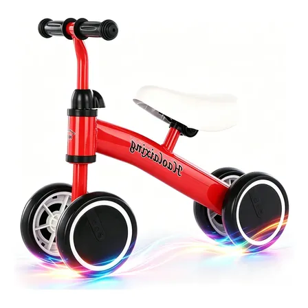 Bicicleta De Equilíbrio Infantil 3 Cores, Segura E Leve