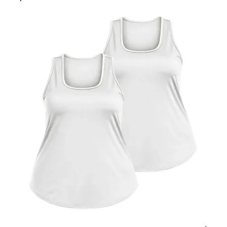 Kit 2 Regatas Feminina Plus Size Dry Para Academia Treino