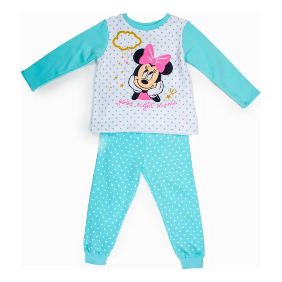 Pijama Niña Minnie Pensando Blanco Disney