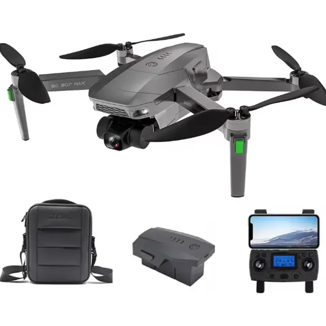 Sg907 Max Dron Profesional 4k Gps Wifi 2 Camaras Accesorios