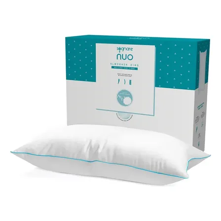Sognare Nuo Almohada Tamaño King Size Relleno Semi Firme Color Blanco