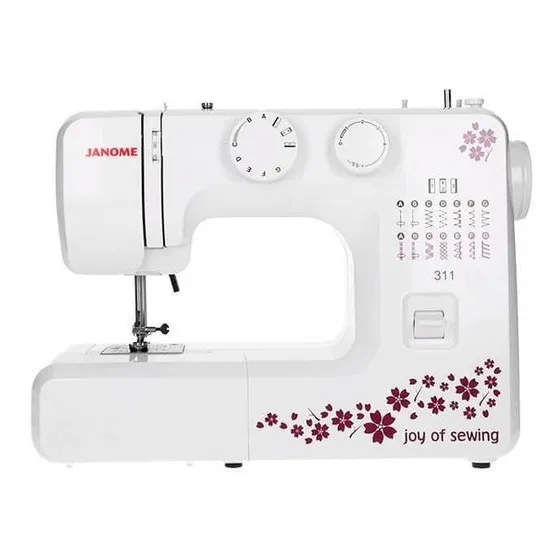 Máquina De Coser Recta Janome 311 Portable Color Blanco