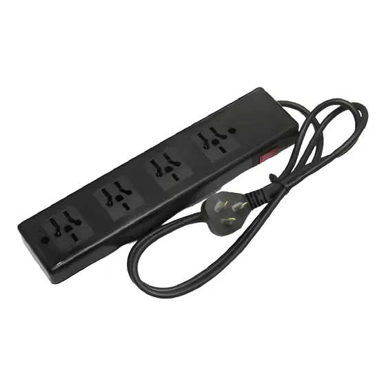 Prolongador Richi Multinorma 4 Tomas Con Cable 1.5m Negro