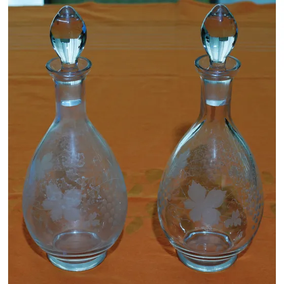 Juego (2) Decantadores Cristal Bavaria (31cm X 12cm)