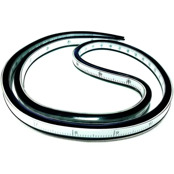 Regla Curva Flexible X60cm Vinilo De Plástico Costura Dibujo