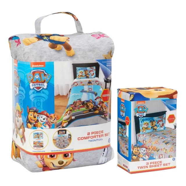 Edredón Y Sabanas Individuales Paw Patrol, Juego De 5 Piezas