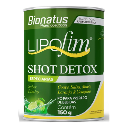 Bionatus Lipofim Shot Detox Sabor Limão 150g Bionatus Lipofim Shot Detox Sabor Limão 150g