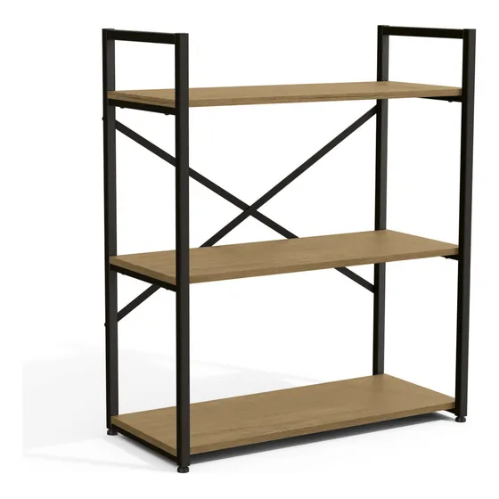 Estanteria Industrial Atma Home De 3 Niveles 87x72x33 - Negro