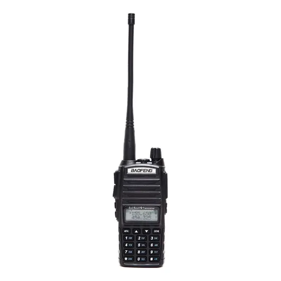 Walkie Talkie Handy Baofeng Uv-82 8w Dual Band 12km Bandas De Frecuencia Uhf Color Negro