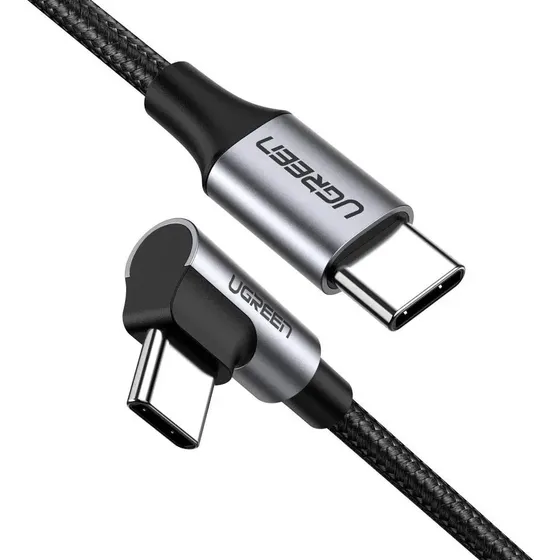 Cable Cargador Ugreen Usb C Angulo 90° 60 W Carga Rapida 2m | Cuotas sin interés