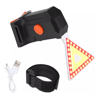 Luz Triangulo Bicicleta Advertencia Seguridad Recargable Luz Triangulo Bicicleta Advertencia Seguridad Recargable