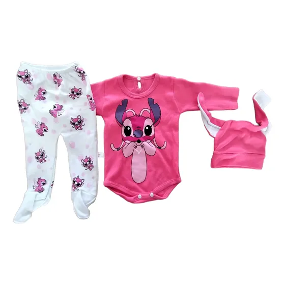 Conjunto Bebe Personajes Body Pantalon Set Ajuar Regalo